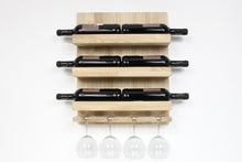 Load image into Gallery viewer, Wine Rack - Wooden Wall Wine Bottle Rack (Light)