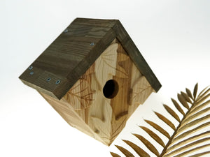 Wooden bird house "Leaves"